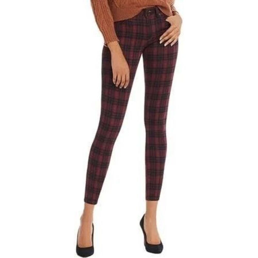✨Joe's Women's The Icon Mid Rise Skinny Plaid Sz 28 Jeans✨